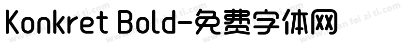 Konkret Bold字体转换